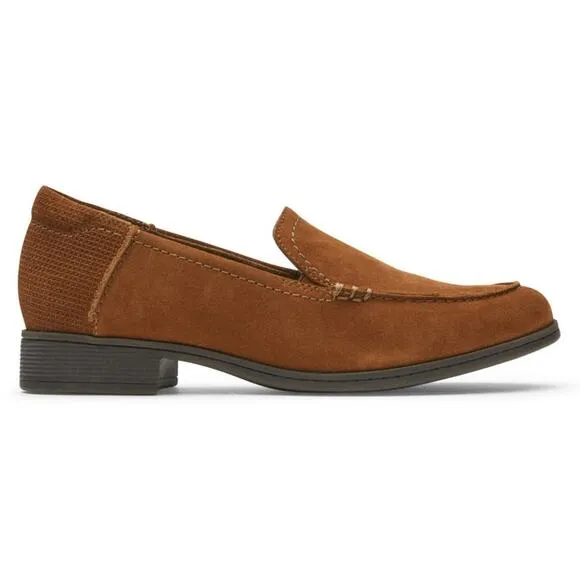 Cobb Hill Womens Crosbie Moc Loafer Suede Brown Size 7