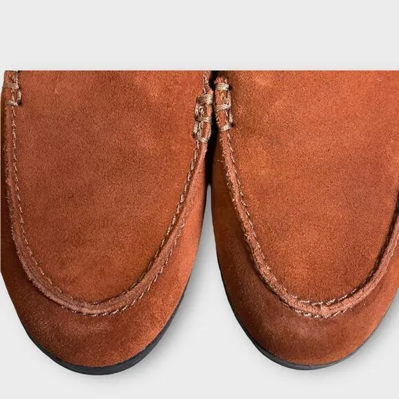 Cobb Hill Womens Crosbie Moc Loafer Suede Brown Size 7