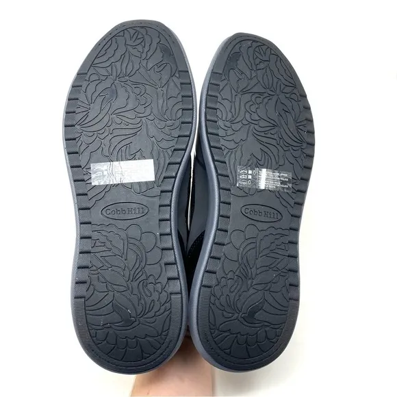 Cobb Hill WOMEN'S SKYLAR WATERPROOF LOW LACE-UP SNEAKER Black WIDE