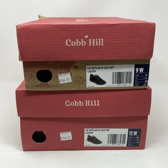 Cobb Hill WOMEN'S SKYLAR WATERPROOF LOW LACE-UP SNEAKER Black WIDE