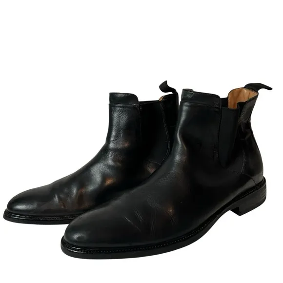 Cole Haan 11 M Black Leather Warren Grand Chelsea Boots Grand os