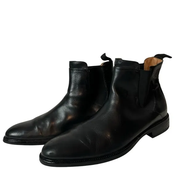 Cole Haan 11 M Black Leather Warren Grand Chelsea Boots Grand os