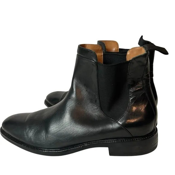 Cole Haan 11 M Black Leather Warren Grand Chelsea Boots Grand os