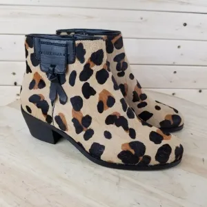 Cole Haan 5.5 US Joanna Genuine Calf Hair/Fur Bootie Boot W18105 Side Zip Jaguar