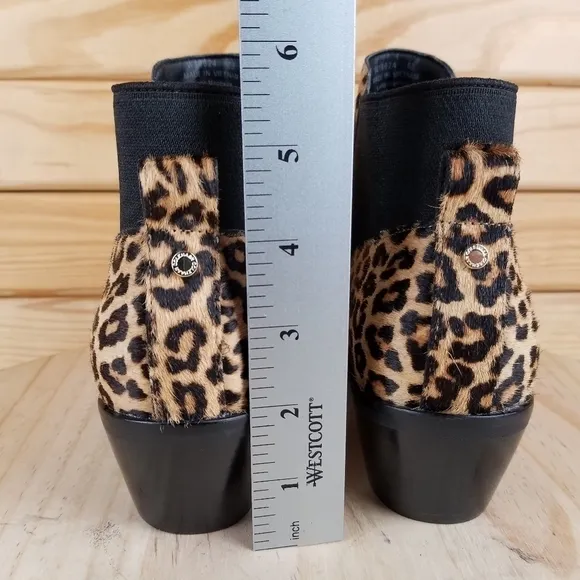 Cole Haan 6 US Gia Calf Hair Leopard Grandseries Chelsea Bootie Boots W18624 NEW