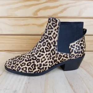 Cole Haan 6 US Gia Calf Hair Leopard Grandseries Chelsea Bootie Boots W18624 NEW