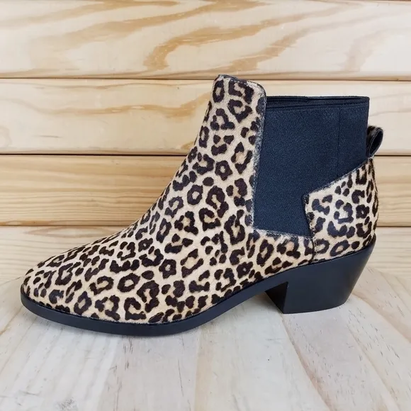 Cole Haan 6 US Gia Calf Hair Leopard Grandseries Chelsea Bootie Boots W18624 NEW