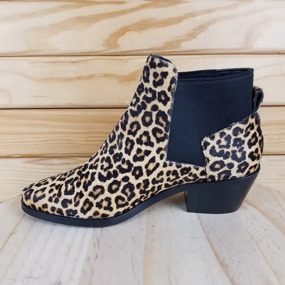 Cole Haan 6 US Gia Calf Hair Leopard Grandseries Chelsea Bootie Boots W18624 NEW