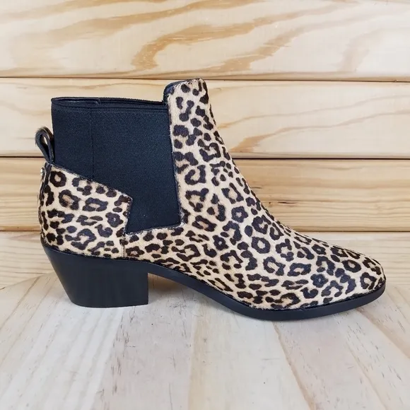 Cole Haan 6 US Gia Calf Hair Leopard Grandseries Chelsea Bootie Boots W18624 NEW