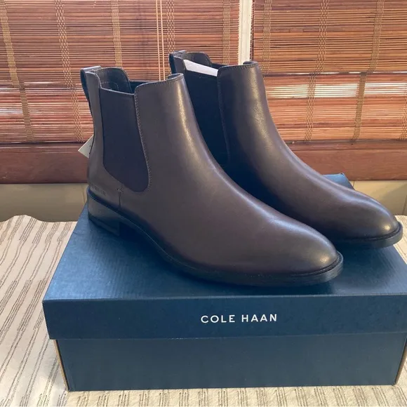 Cole Haan Brown Leather Chelsea Boots
