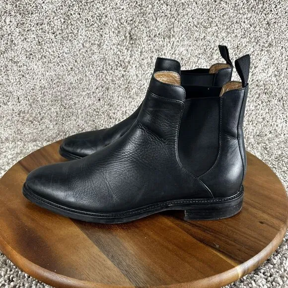 Cole Haan Grand OS Men's Size 9M Black Leather Chelsea Ankle Boots C20707