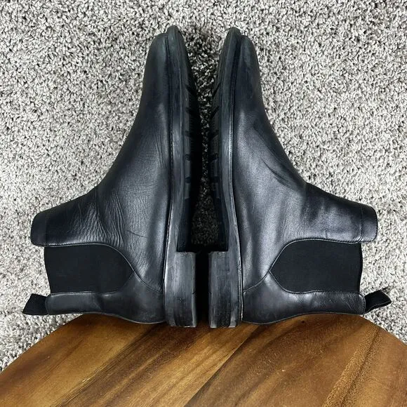 Cole Haan Grand OS Men's Size 9M Black Leather Chelsea Ankle Boots C20707