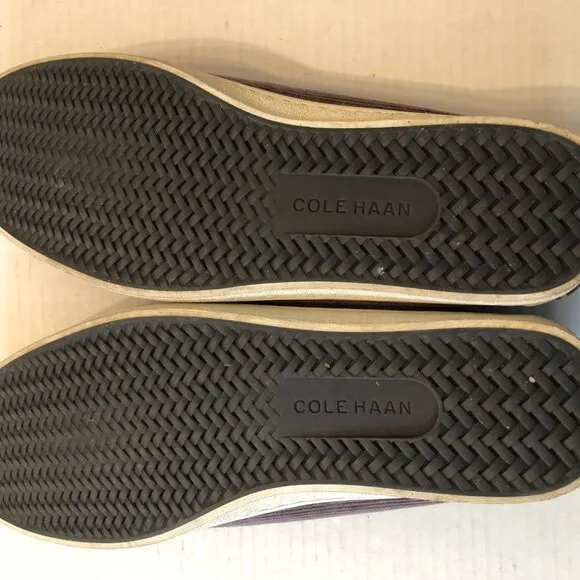 Cole Haan Grand Os Pinch men's gray canvas loafers size: 10 1/2M