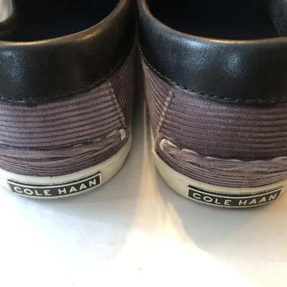 Cole Haan Grand Os Pinch men's gray canvas loafers size: 10 1/2M