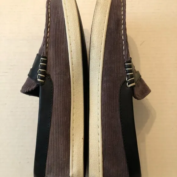 Cole Haan Grand Os Pinch men's gray canvas loafers size: 10 1/2M