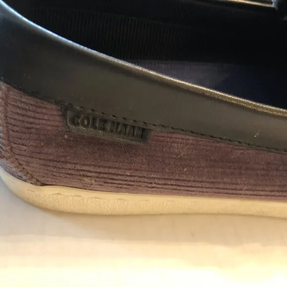 Cole Haan Grand Os Pinch men's gray canvas loafers size: 10 1/2M