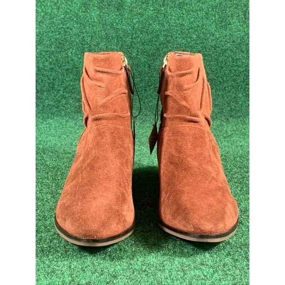 Cole Haan Maple Suede Side Zip Ankle Boots Booties Women's Size‎ 9.5 B