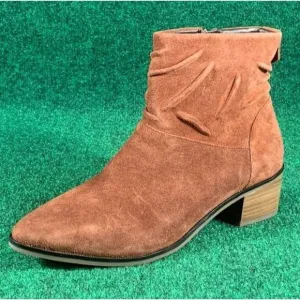 Cole Haan Maple Suede Side Zip Ankle Boots Booties Women's Size‎ 9.5 B