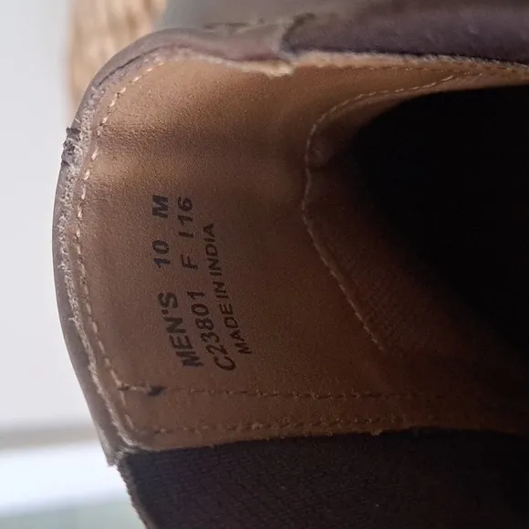 Cole Haan Mens Brown Leather Pull On Chelsea Boots Elastic Panels S-10