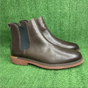 COLE HAAN Mens Brown Round Toe Leather Chelsea Boots 11 M - Excellent