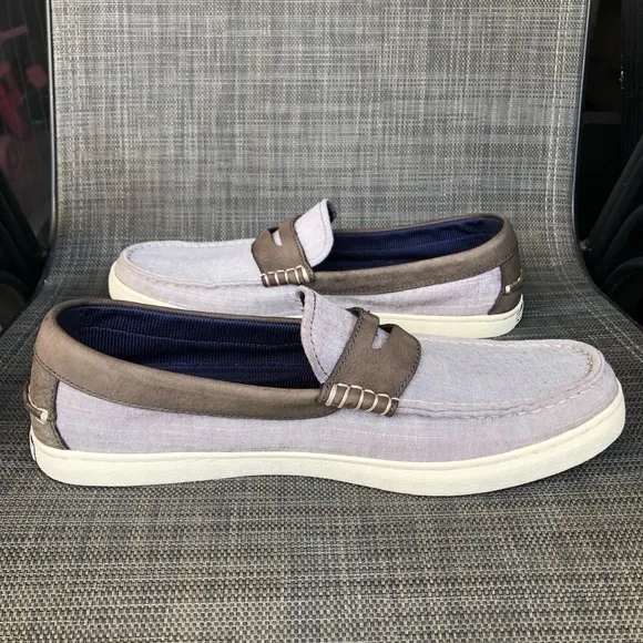 Cole Haan Men's Canvas Pinch Weekender Penny Loafers Shoes Size 11.5