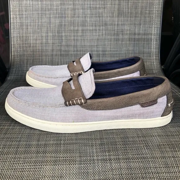 Cole Haan Men's Canvas Pinch Weekender Penny Loafers Shoes Size 11.5