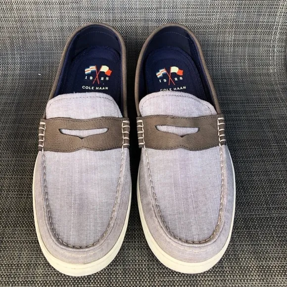Cole Haan Men's Canvas Pinch Weekender Penny Loafers Shoes Size 11.5