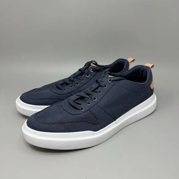 Cole Haan Mens Grandpro Rally Canvas Blue Indigo Court Sneaker C34716 Size 10.5