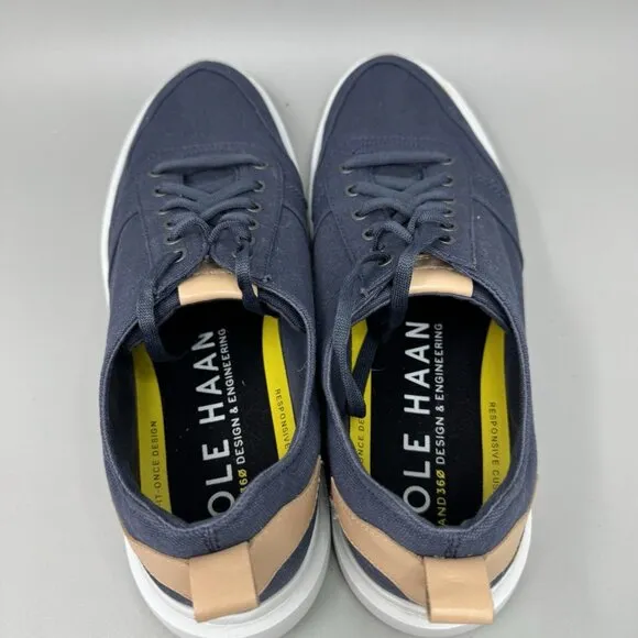 Cole Haan Mens Grandpro Rally Canvas Blue Indigo Court Sneaker C34716 Size 10.5