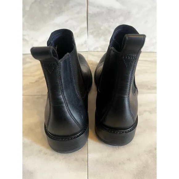 Cole Haan Men's Hawthorne Chelsea Chukka Boots Black Leather C28097 Size 8