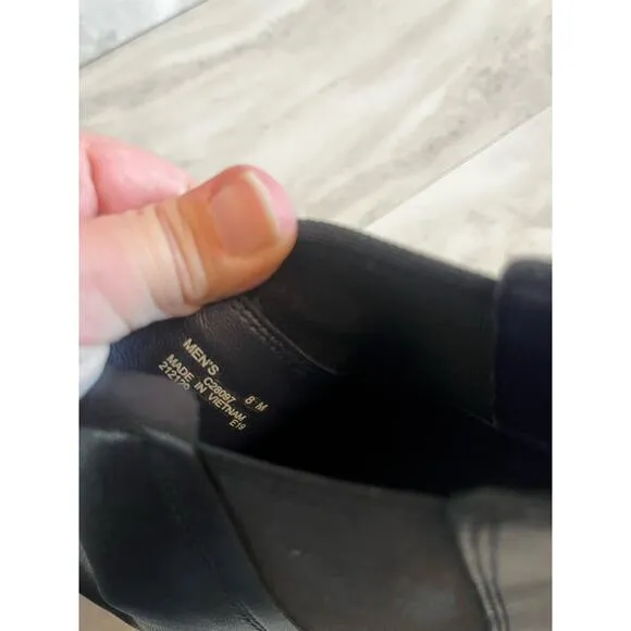 Cole Haan Men's Hawthorne Chelsea Chukka Boots Black Leather C28097 Size 8