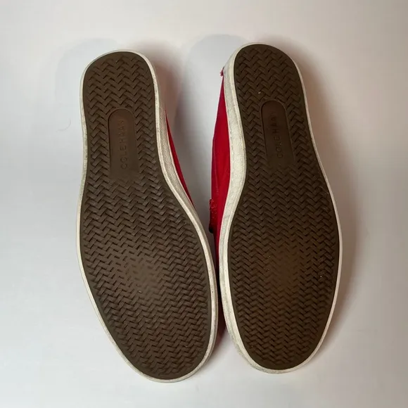 Cole Haan Men’s Pinch Weekender Canvas Penny Loafers, Size 9.5. Red sneakers