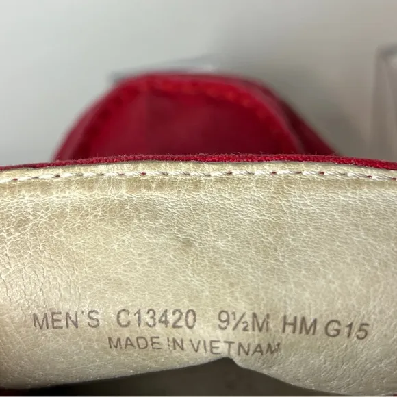 Cole Haan Men’s Pinch Weekender Canvas Penny Loafers, Size 9.5. Red sneakers