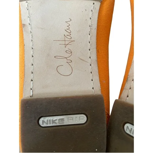 Cole Haan Nike Air Gabi Canvas and Leather Boat Loafers Size 9
