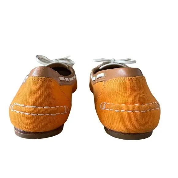 Cole Haan Nike Air Gabi Canvas and Leather Boat Loafers Size 9