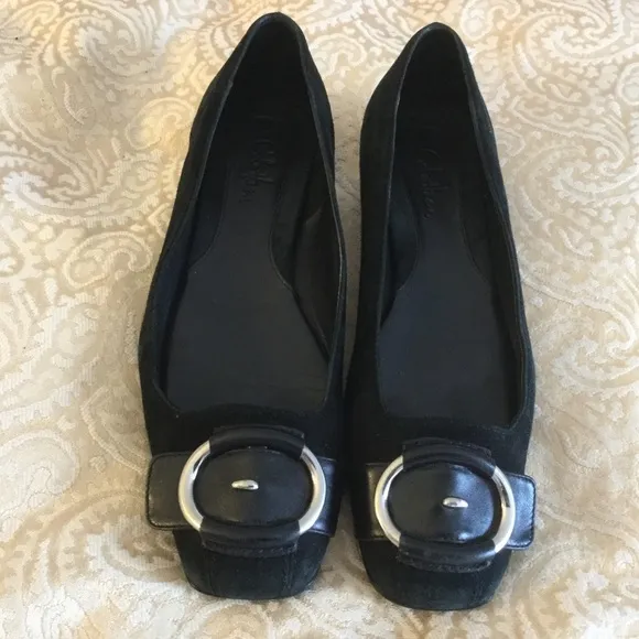 Cole Haan Nike Air Genie 6 Flats Suede Leather