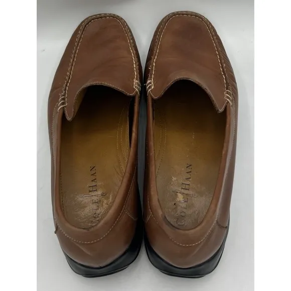 Cole Haan Nikeair Men's Brown Leather Slip On Loafers C08093 Size 9