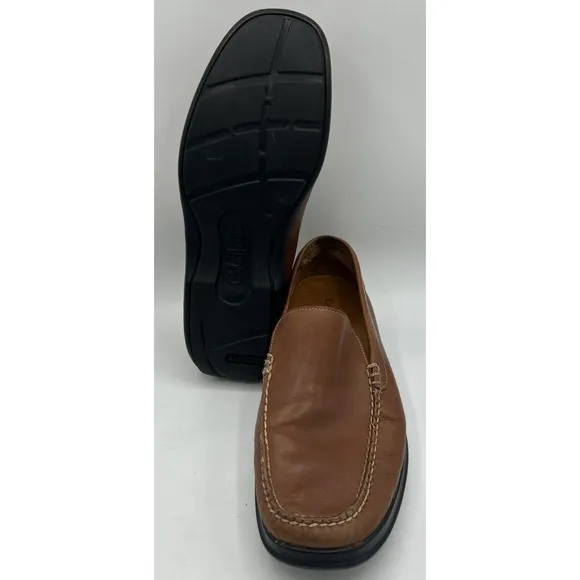 Cole Haan Nikeair Men's Brown Leather Slip On Loafers C08093 Size 9