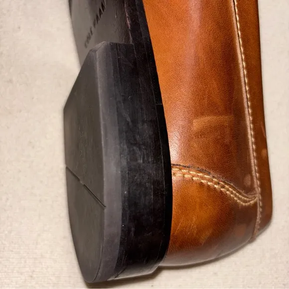 COLE HAAN Saddle Tan Kilt Tassel Leather Dwight‎ Loafers Men’s Sz13M EUC Preppy