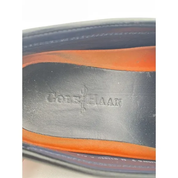 Cole Haan Silver Bit Men's Horsebit Loafers Size 8M Black Leather Vibram Soles