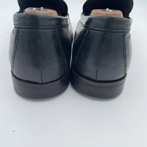 Cole Haan Silver Bit Men's Horsebit Loafers Size 8M Black Leather Vibram Soles