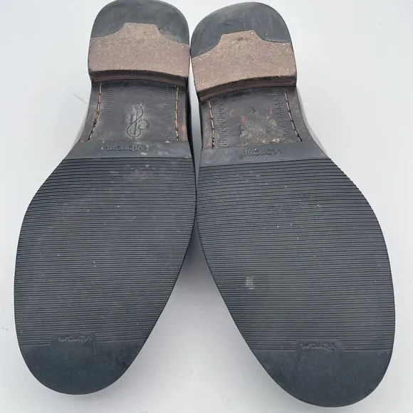 Cole Haan Silver Bit Men's Horsebit Loafers Size 8M Black Leather Vibram Soles