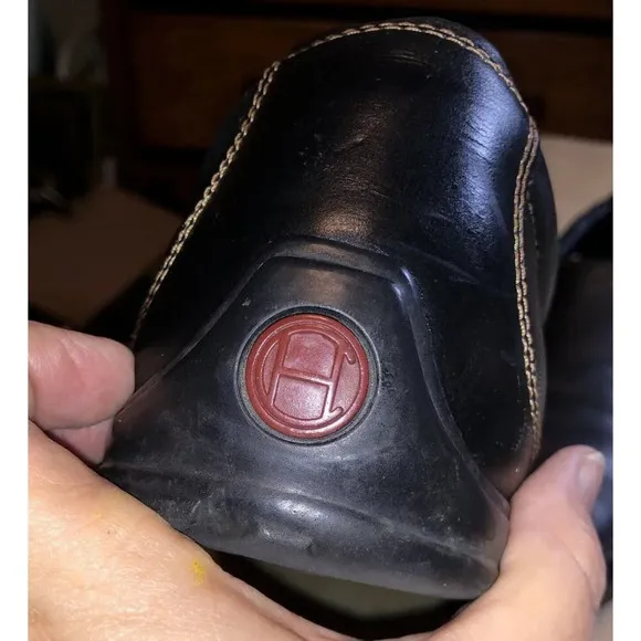 Cole Haan Trucker Venetian Mens Size 10.5 Black Leather Slip On Loafer Shoes