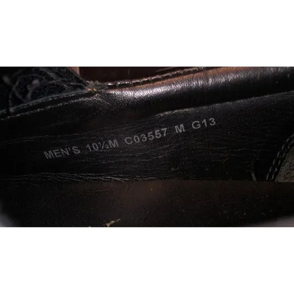 Cole Haan Trucker Venetian Mens Size 10.5 Black Leather Slip On Loafer Shoes