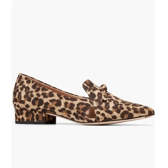 Cole Haan Viola Skimmer Flats Leopard Print Luxury Suede Women’s Size 6