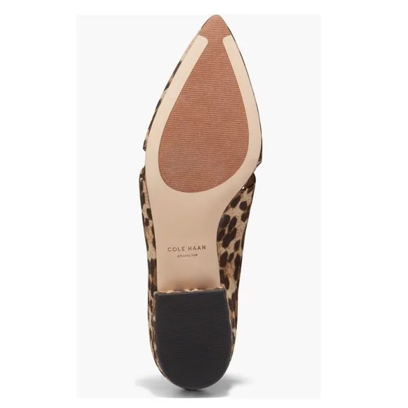 Cole Haan Viola Skimmer Flats Leopard Print Luxury Suede Women’s Size 6