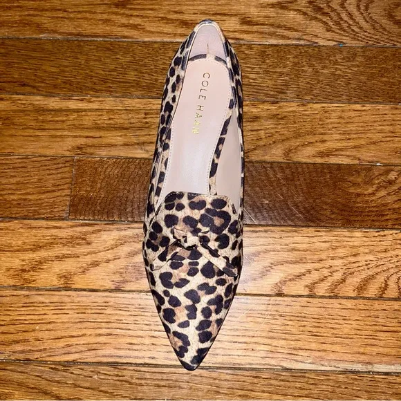 Cole Haan Viola Skimmer Flats Leopard Print Luxury Suede Women’s Size 6