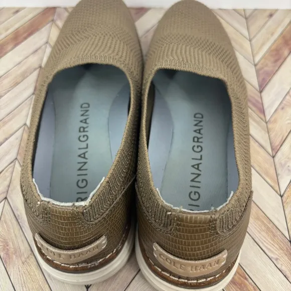 Cole Haan| women’s Brown Loafers with Slip-On Design and Breathable Upper Sz 6.5