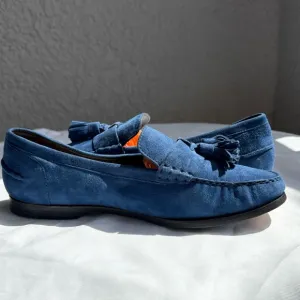 Cole Haan Women's Emmons Tassel Leather Closed Toe Limoges Suede, Size 9B