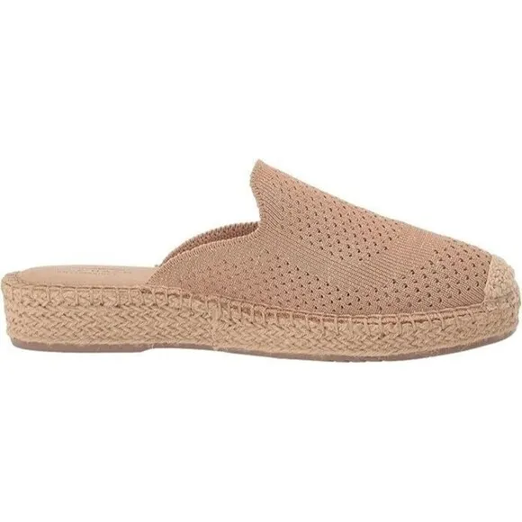 Cole Haan women's Slip on Mule Slides Soft Knit Comfy Stitchlite  Beige Tan 8B